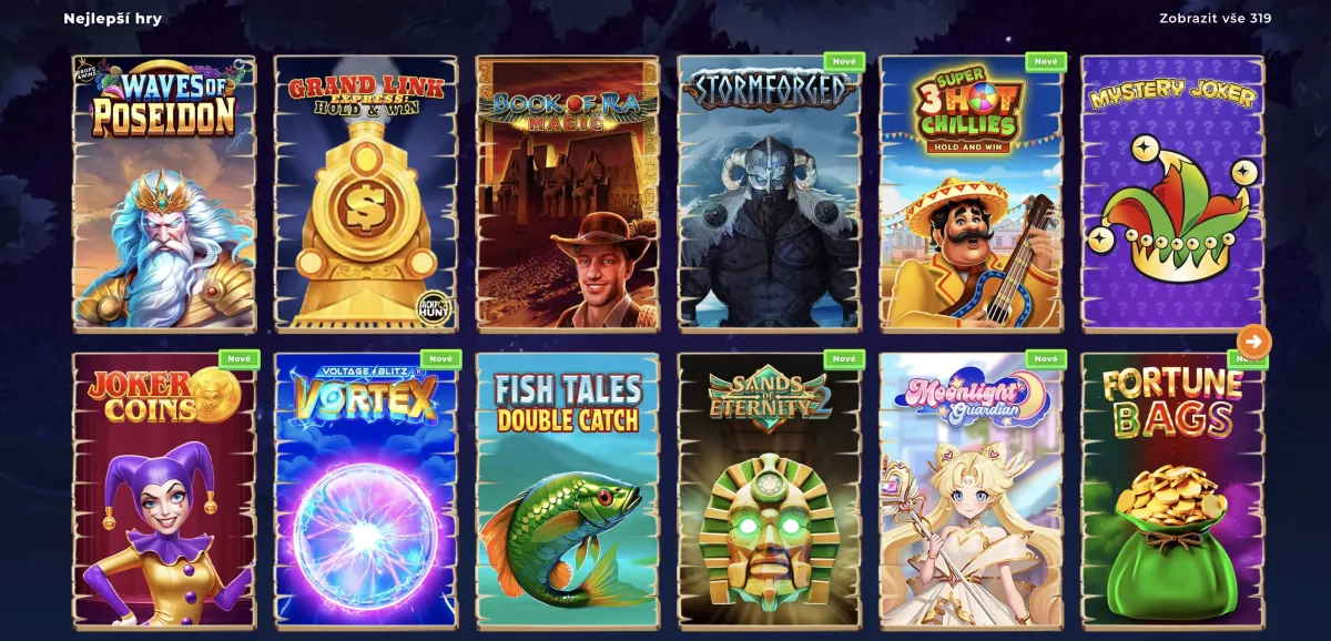 Game offer at Wazamba casino