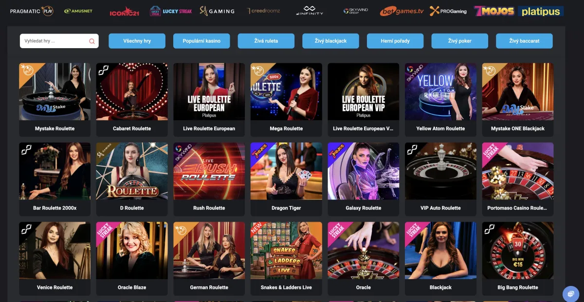 MyStake live casino