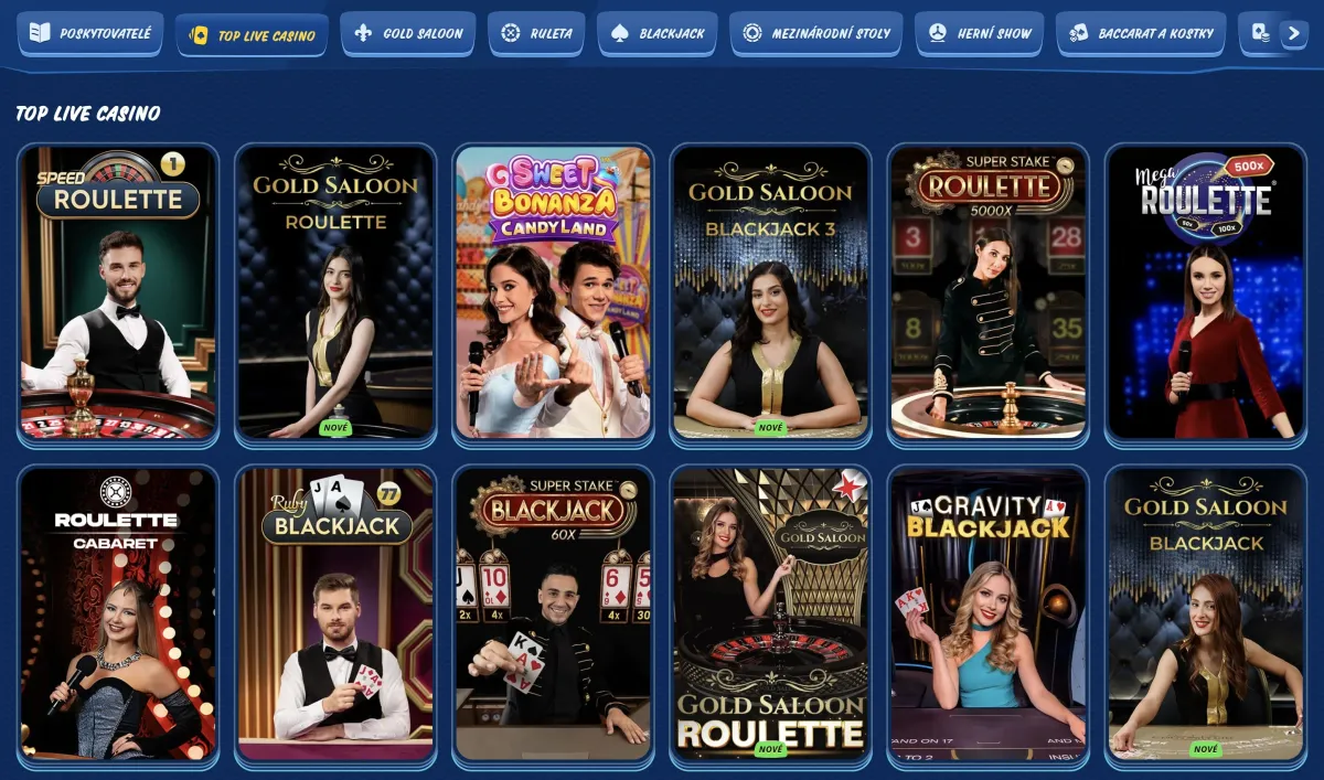 SGcasino live casino section