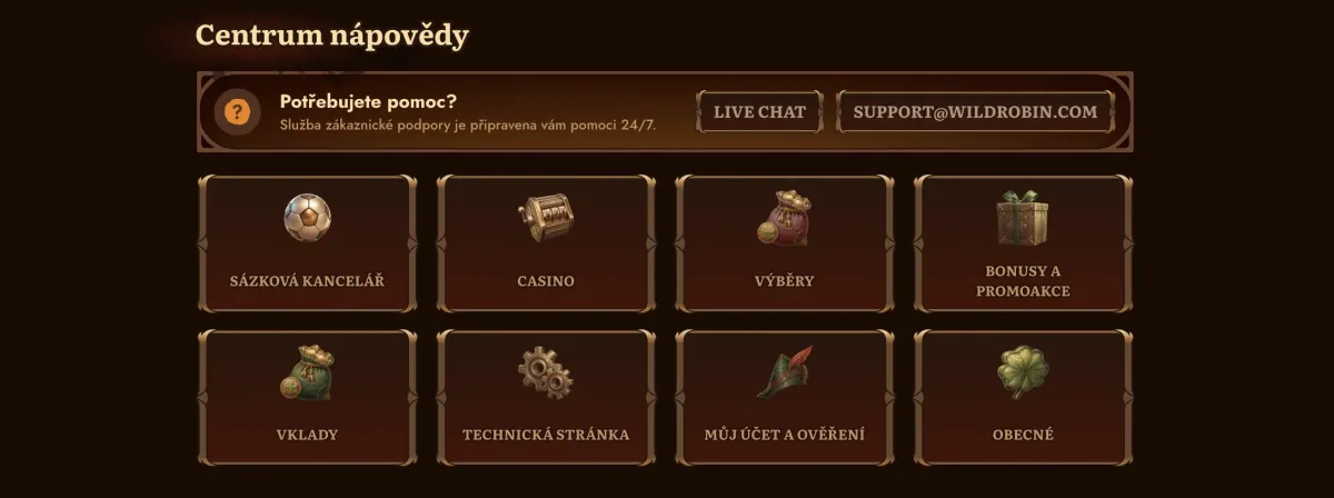 Wild Robin help center