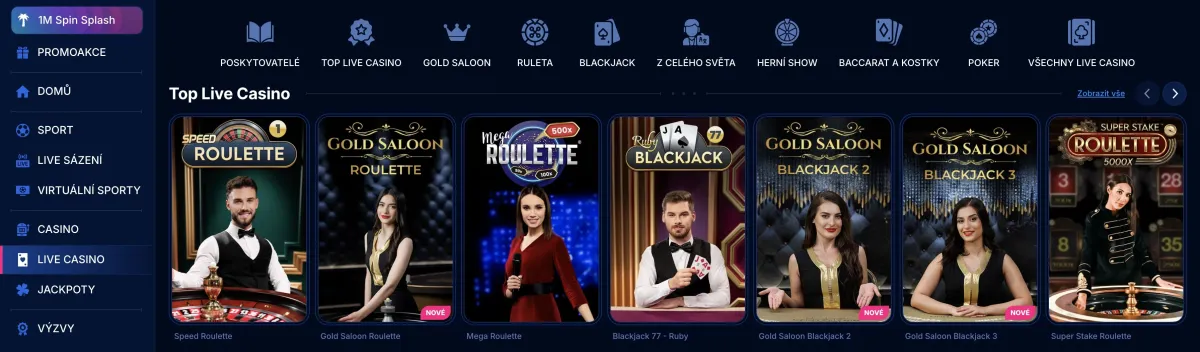 Live casino Boomerang Bet