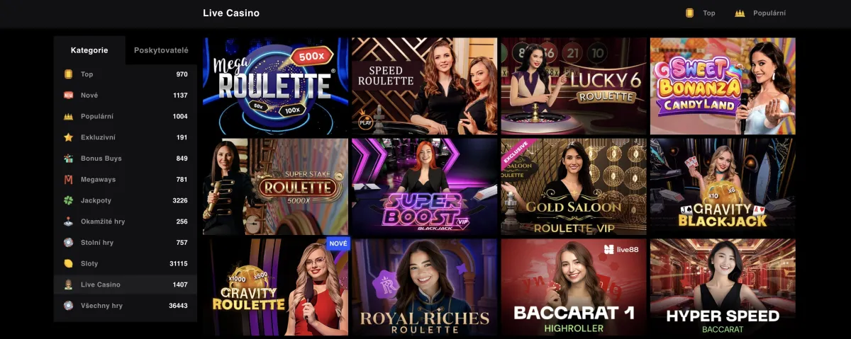 LibraBet casino game selection