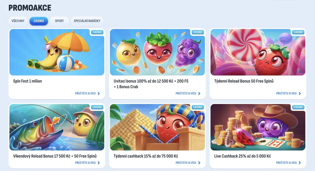 promoakce bonusy Nomini casino