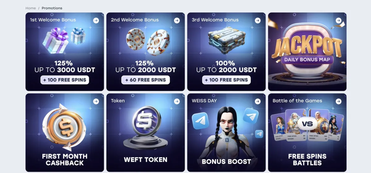 Weiss casino promoakce bonusy