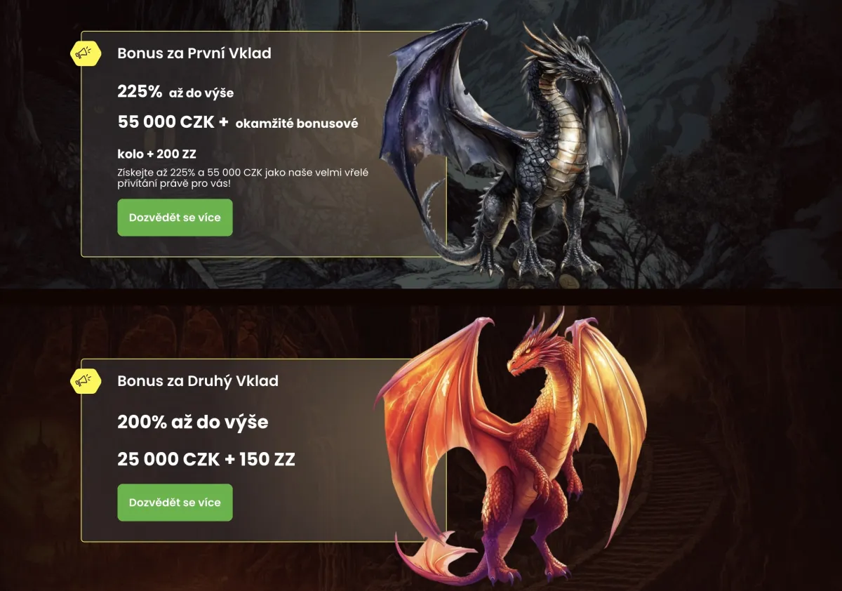 Promotions bonuses Dragon Slots