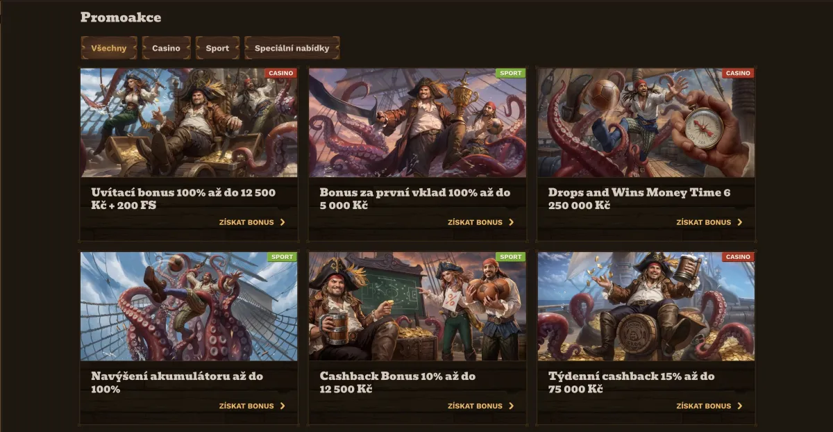 Fat Pirate casino promotions
