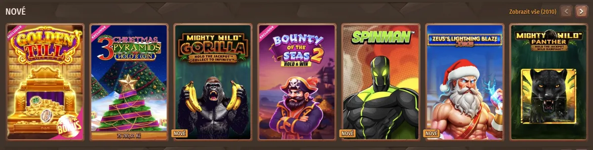 Game offering at Stone Vegas casino