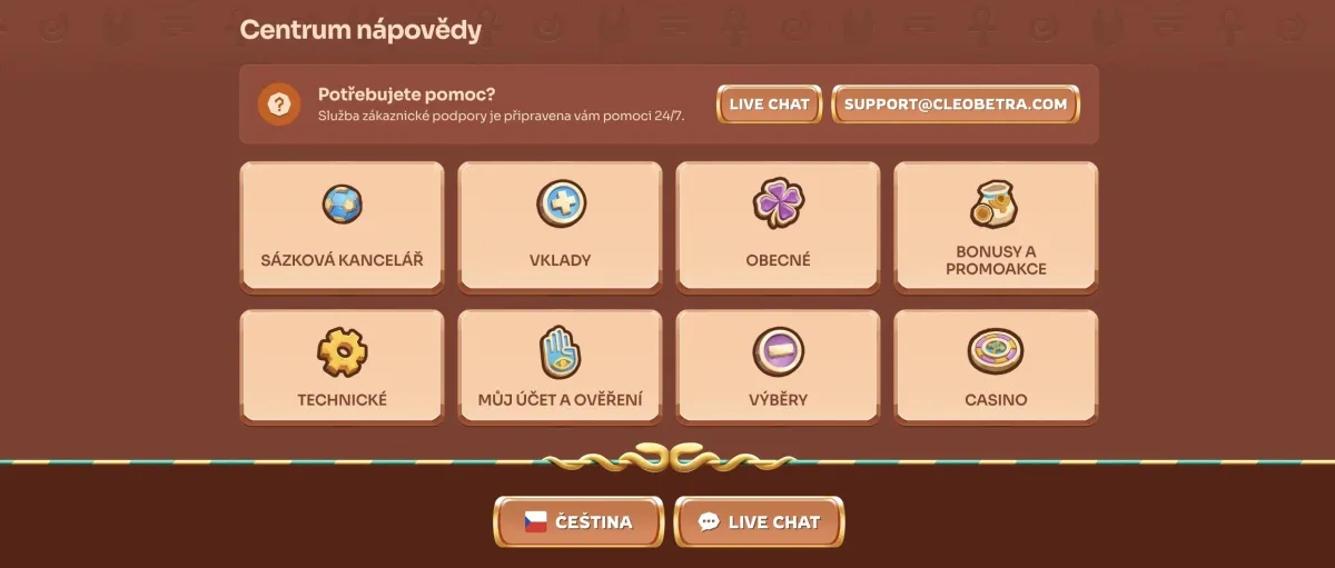 Cleobetra casino customer support